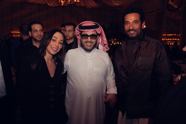 تركي آل الشيخ مع عمرو سعد وزوجته