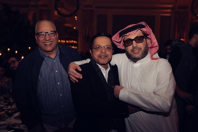 تركي آل الشيخ مع محمد هنيدي وبيومي فؤاد