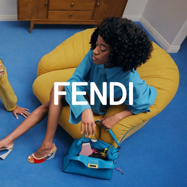 حقيبة FENDI Way باللون الأزرق
