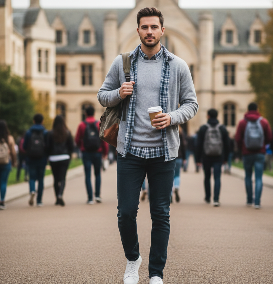 تنسيقات رجالية كاجوال للجامعة تنسيقات رجالية كاجوال للجامعة