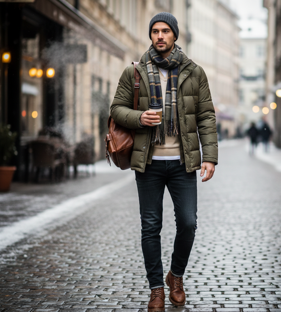 تنسيقات ملابس رجالية شتوية تنسيقات ملابس رجالية شتوية