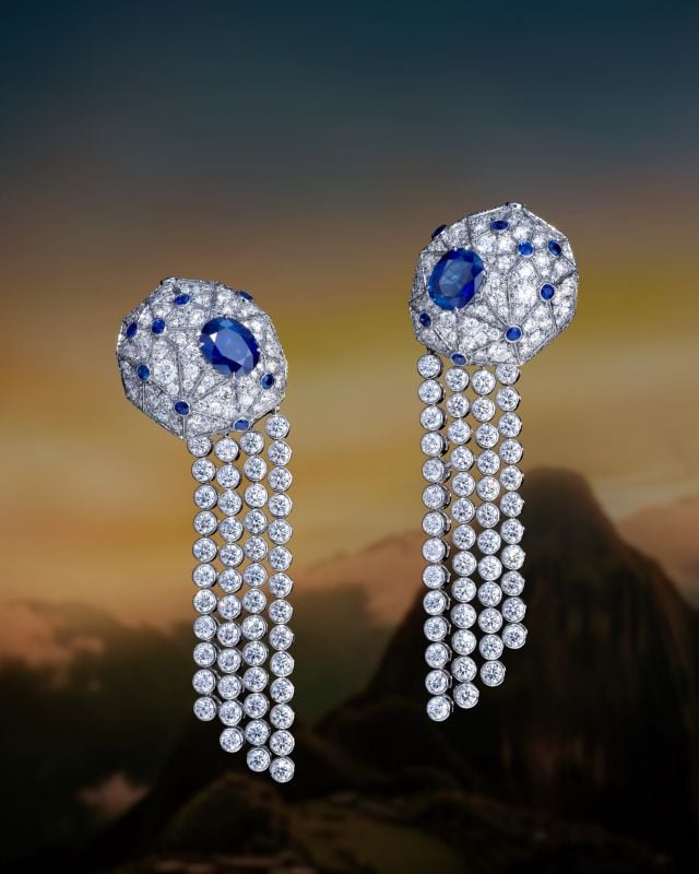 أقراط Machu من مجموعة مجوهرات معوض