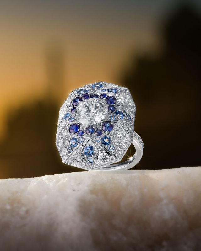 خاتم Taj Mahal من مجموعة مجوهرات معوض