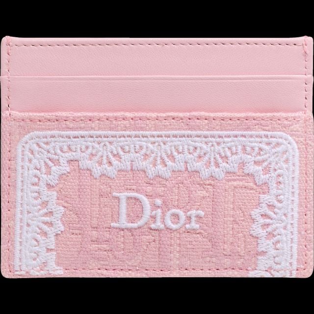 حقيبة صغيرة وعملية خصيصًا للبطاقات باللون الزهري