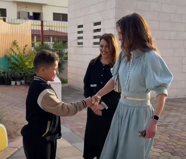 الملكة رانيا العبدالله في مركز 