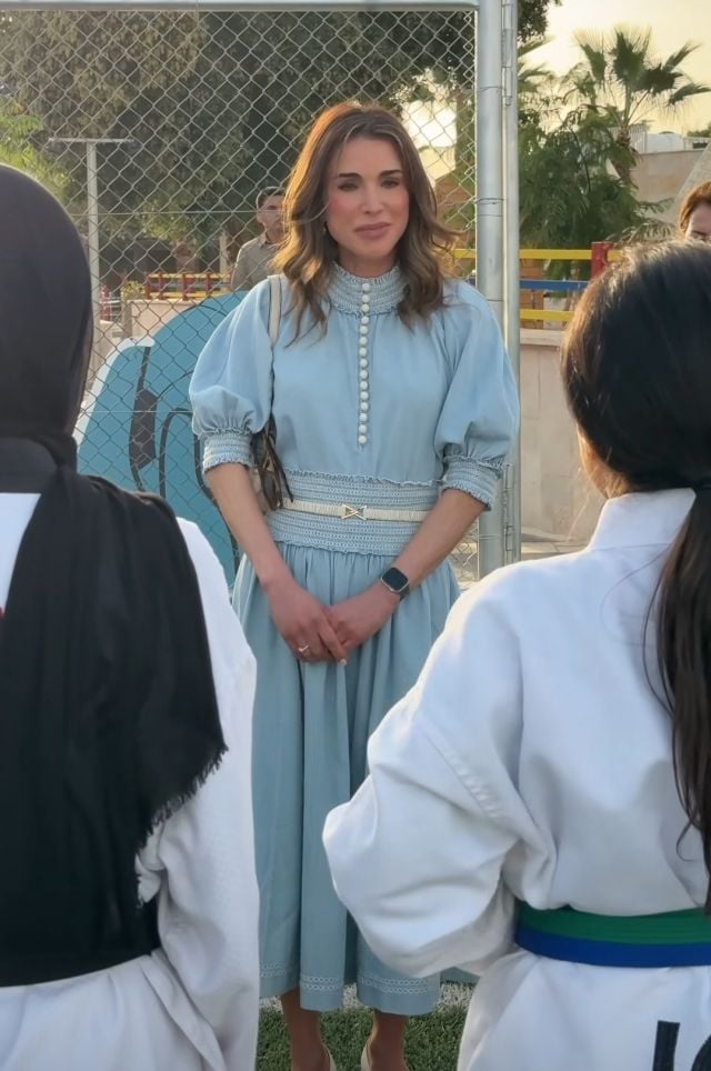 الملكة رانيا العبدالله في مركز 