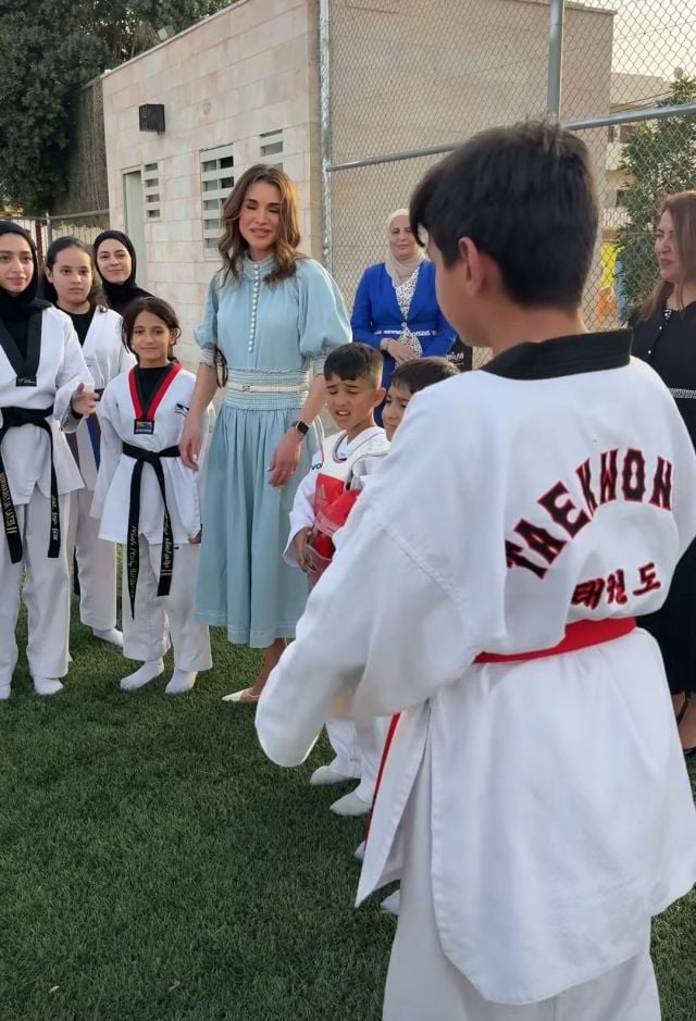 الملكة رانيا العبدالله في مركز 