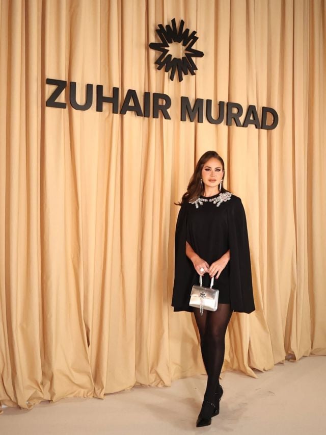 ديمة قندلفت في عرض أزياء زهير مراد