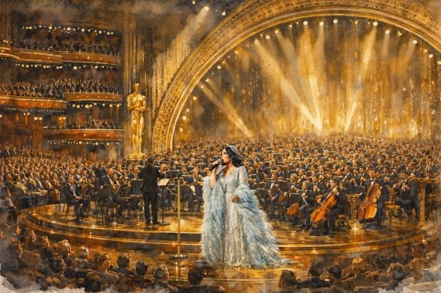 أحلام بإطلالة لافتة تجمع الفخامة والدراما