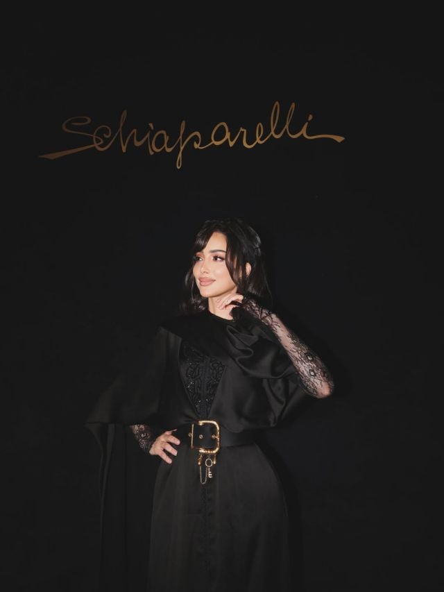 الأسود عنوان أناقة بسمة بوسيل في هذا 