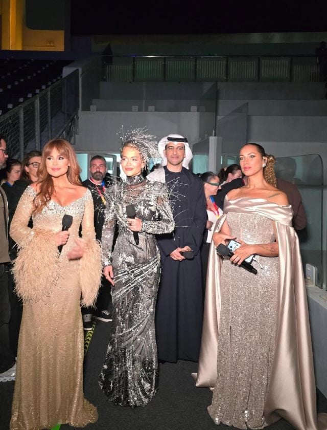 ليونا لويس وراشد النعيمي وريتا أورا وكارول سماحة