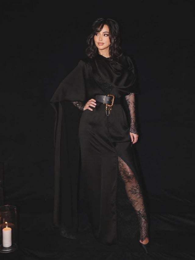 بسمة بوسيل بإطلالة درامية من توقيع Schiaparelli