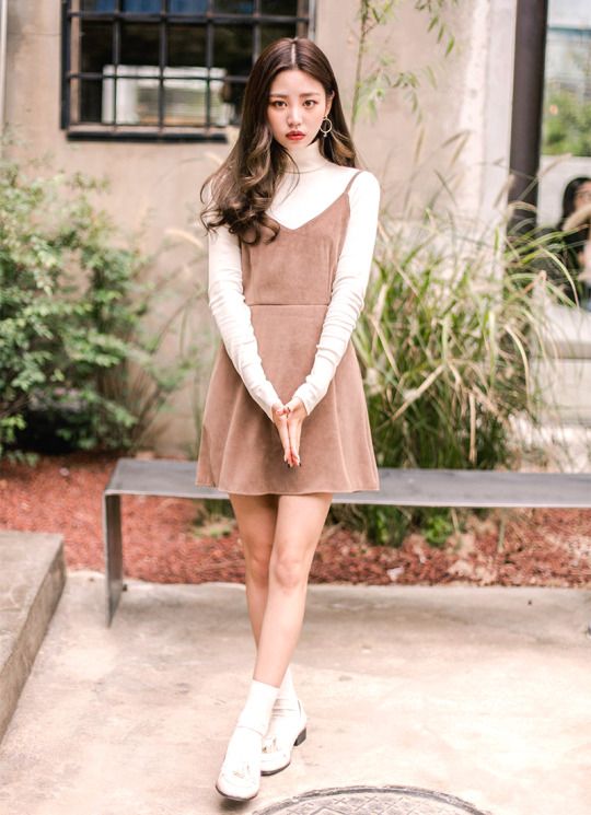 تنسيقات ملابس كورية شتوية