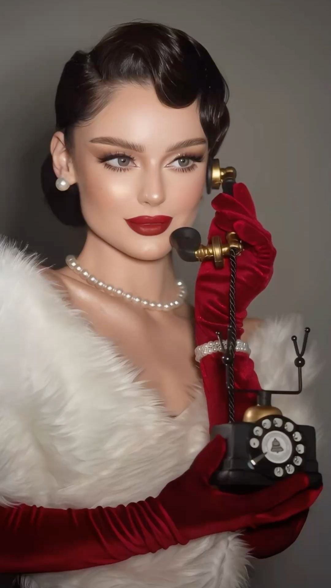 تسريحات شعر ريترو مرفوع لإطلالة ملكية كالنجمات