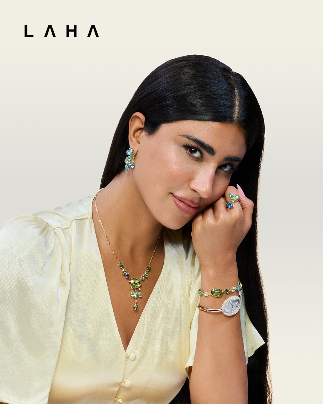 ليلى عبدالله تتألق بأجمل مجوهرات Swarovski