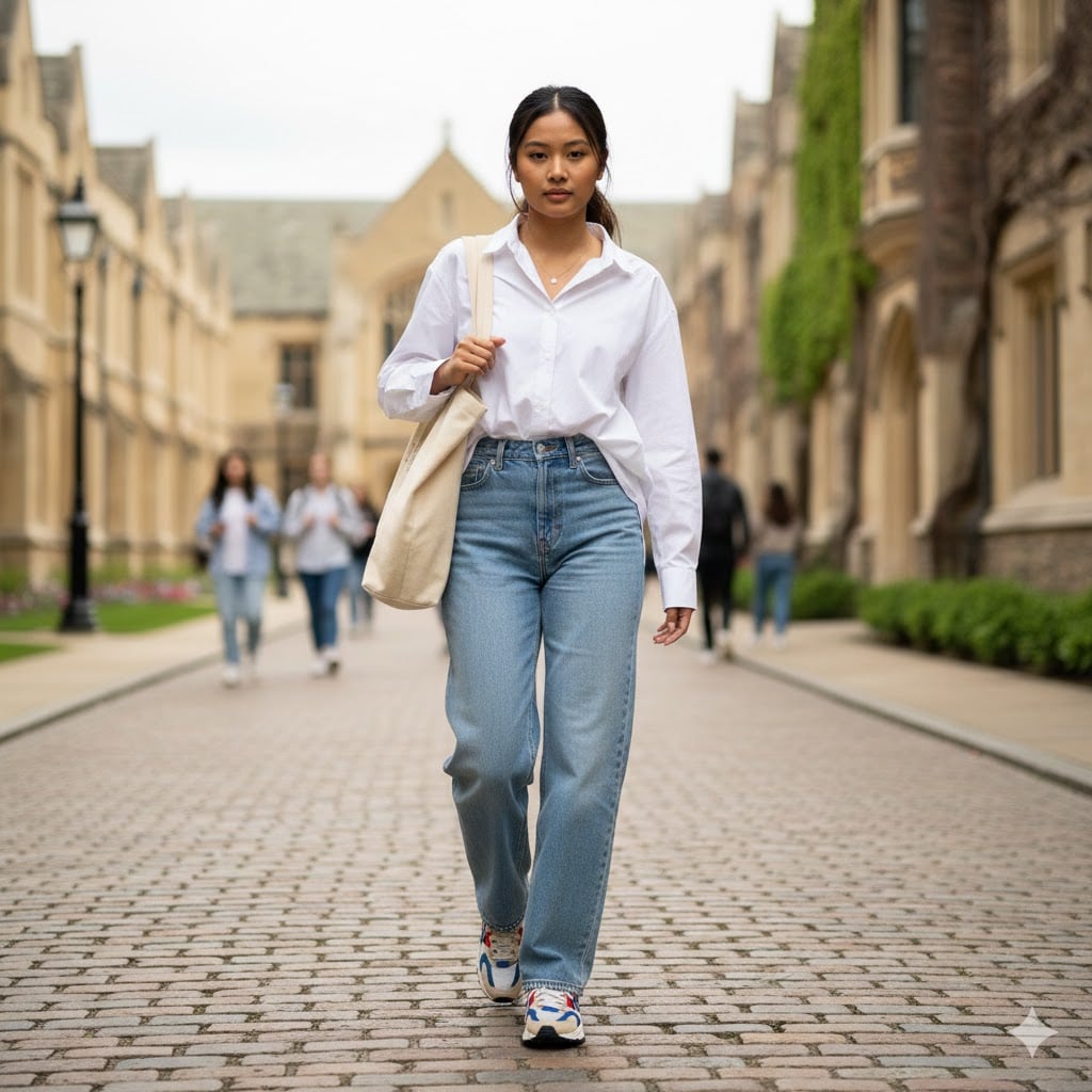 تنسيقات جامعية بالجينز تنسيقات جامعية بالجينز