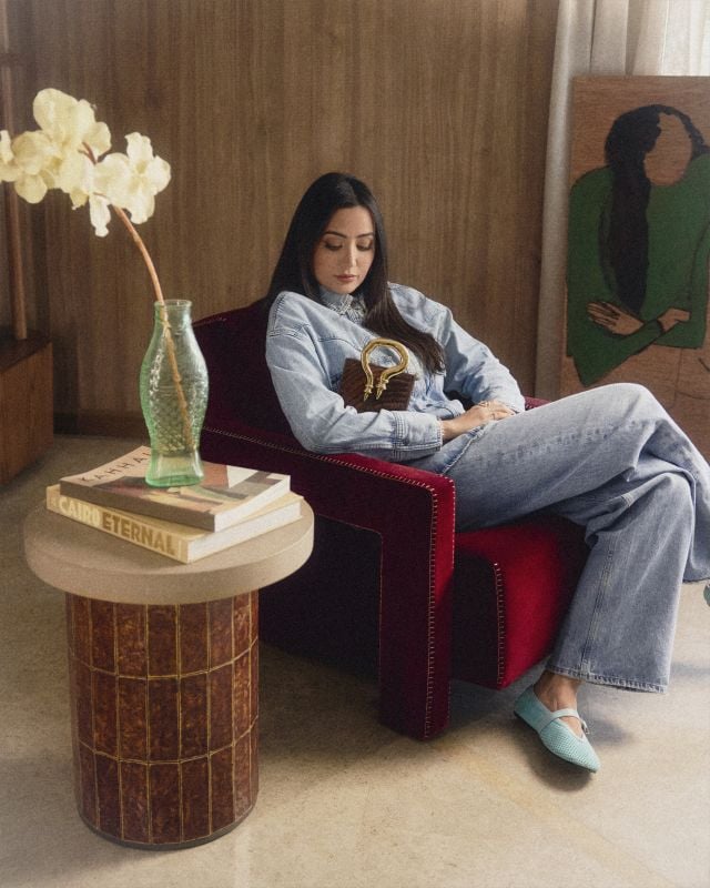 حقيبة من تصميم الأختين آية وموناز عبد الرؤوف