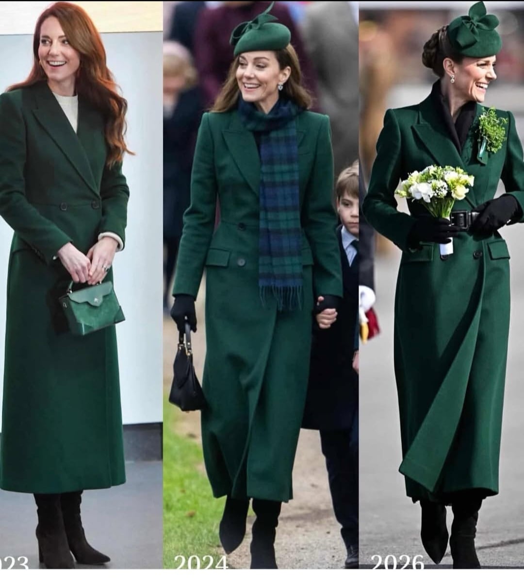 كيت ميدلتون تعيد تدوير معطفها الأخضر