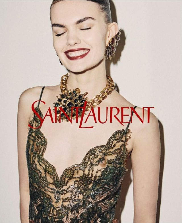 من مجموعة أزياء سان لوران لشتاء 2026