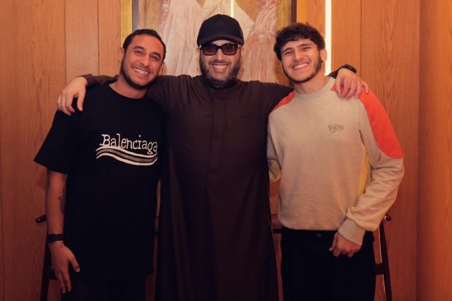 تركي آل الشيخ مع نجليْ أنغام