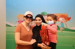 ريهام عبد الغفور بلفتة إنسانية مع أطفال السرطان (صور)