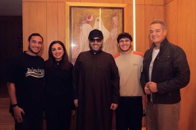 تركي آل الشيخ مع أنغام ونجليها