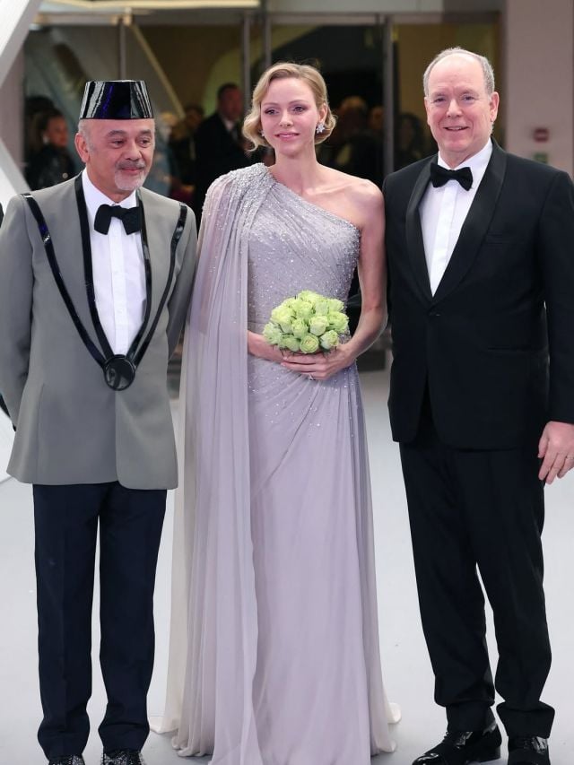  أميرة موناكو برفقة الأمير ألبرت في حفل 