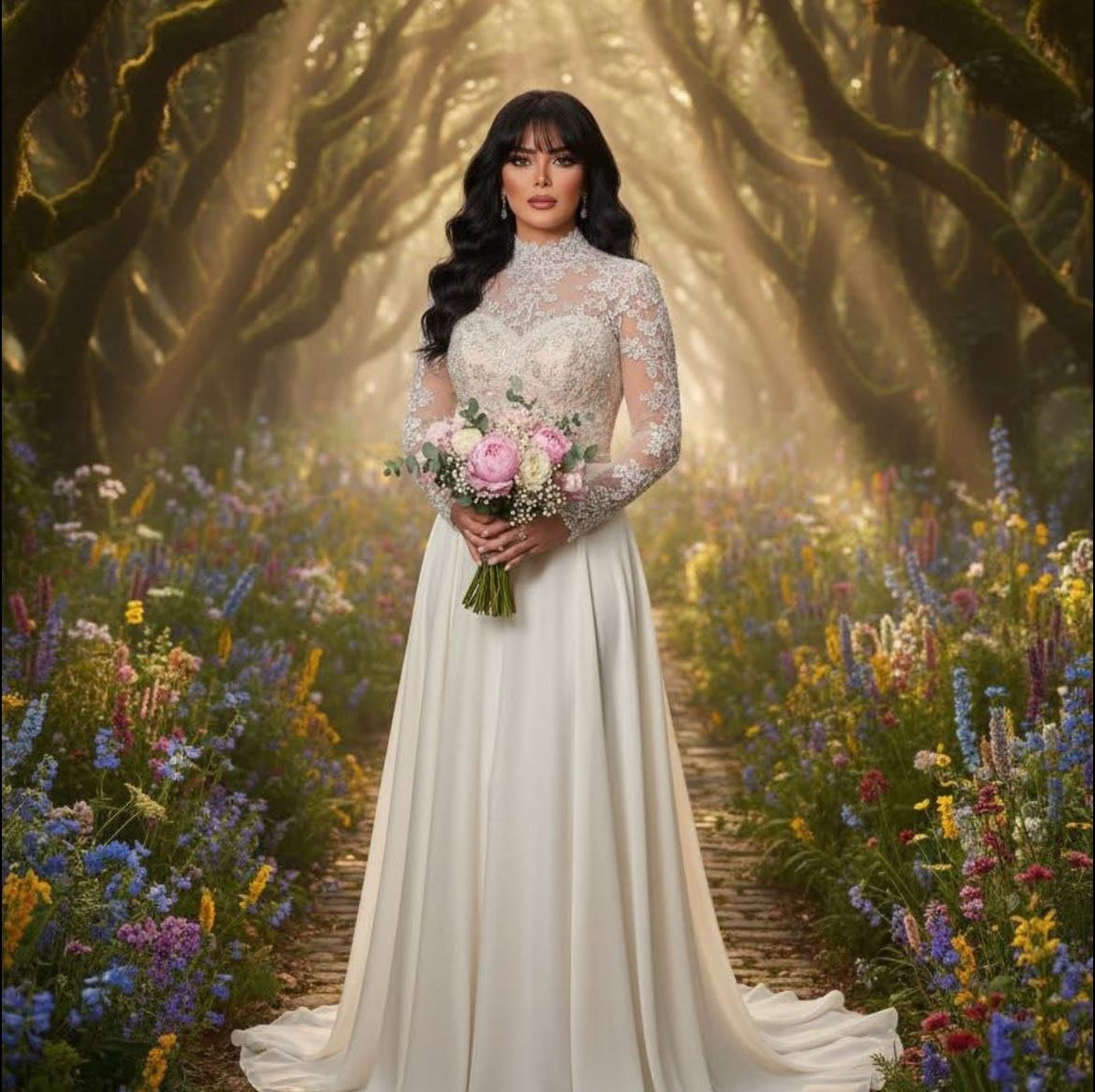 حورية فرغلي تعلّق على ظهورها بفستان زفاف