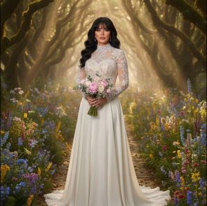 حورية فرغلي تعلّق على ظهورها بفستان زفاف