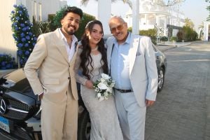 أشرف زكي وماجد المصري يشاركان محمد رضوان فرحته بخطوبة ابنته (صور)