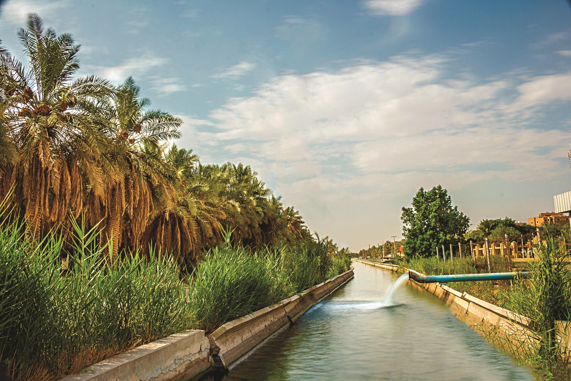 محطة التقاء ماء عين الجوهرية ببرنامج الري والصرف