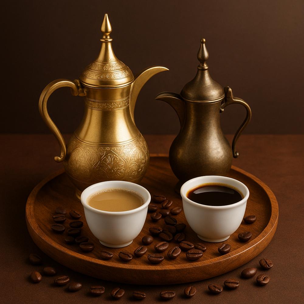 القهوة العربية رمز الضيافة والكرم