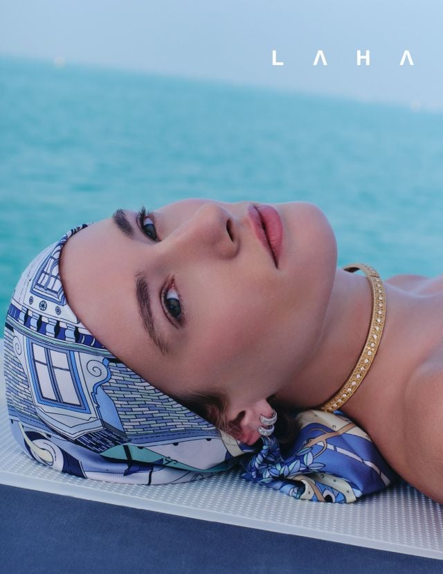 قلادة My Dior من الذهب الأصفر والذهب الأبيض والألماس، وقرط My Dior من الذهب الأبيض والألماس منDior Fine Jewellery