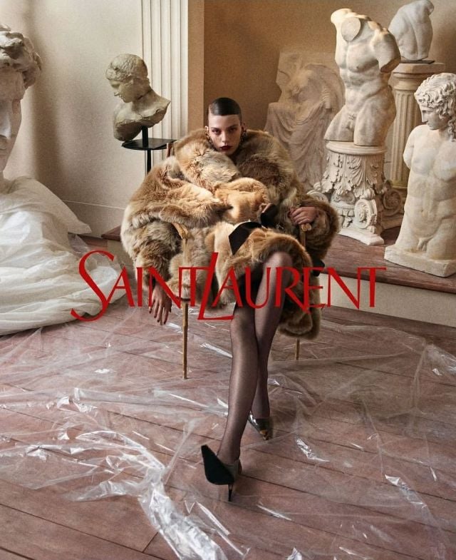 من مجموعة أزياء سان لوران لشتاء 2026