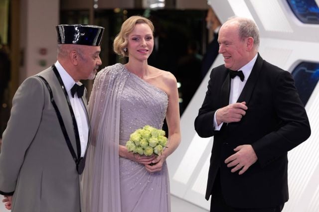  أميرة موناكو برفقة الأمير ألبرت في حفل 