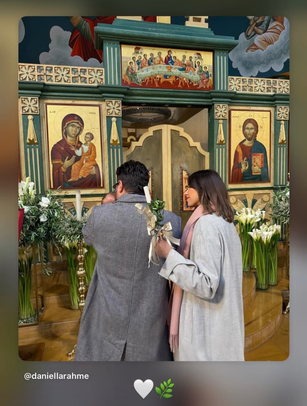 منشور دانييلا رحمة في عيد الفصح