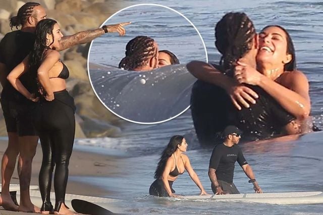 كيم كارداشيان ولويس هاميلتون في فيديو مسرب 