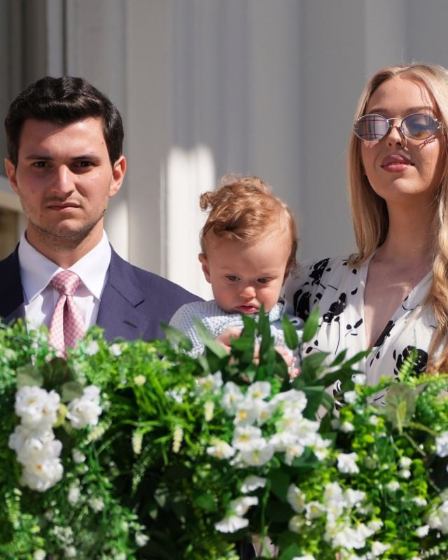 تيفاني ترامب وابنها ألكسندر وزوجها