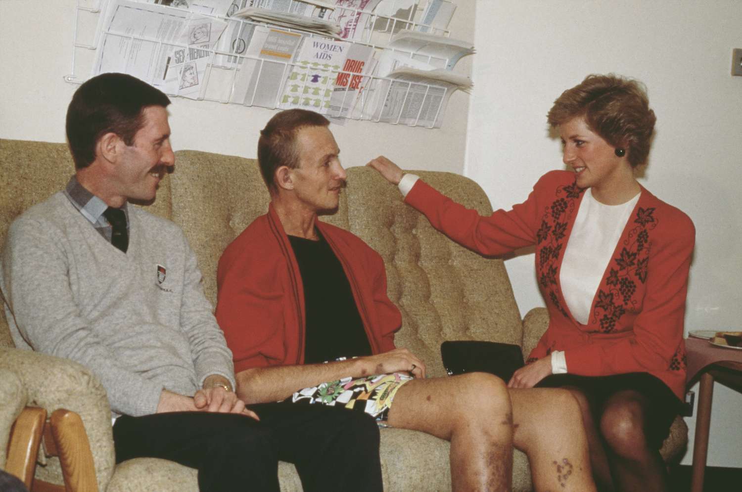 الأميرة ديانا مع المرضى