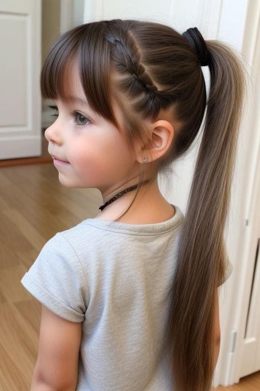 تسريحة ذيل الحصان المرتفع