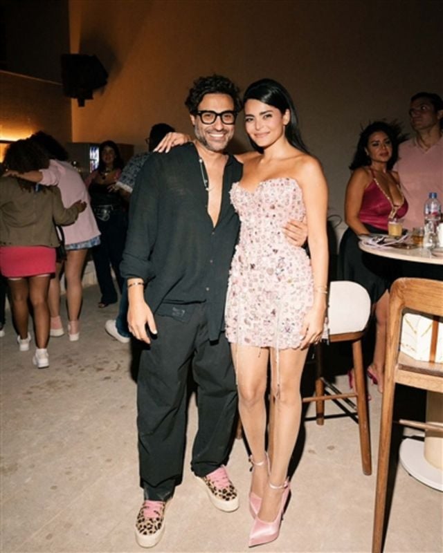 الفنانان أسماء جلال وأحمد فهمي