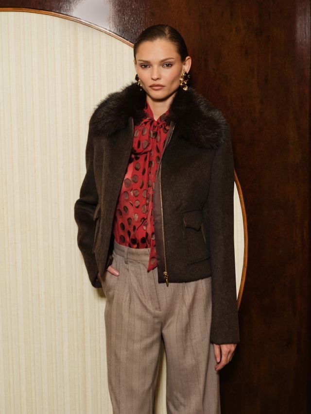  DEJA CROPPED COAT 