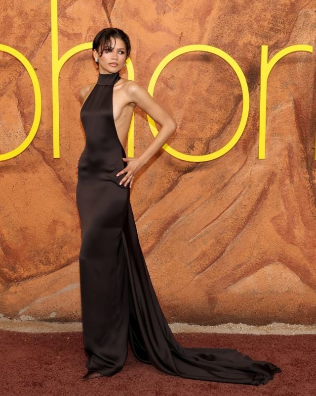 زيندايا تستعرض فستانها