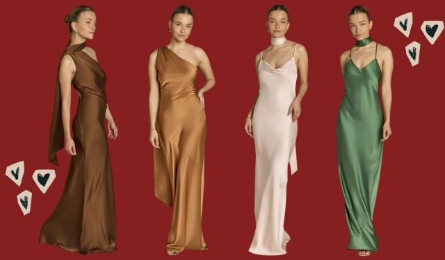 فساتين من الساتان