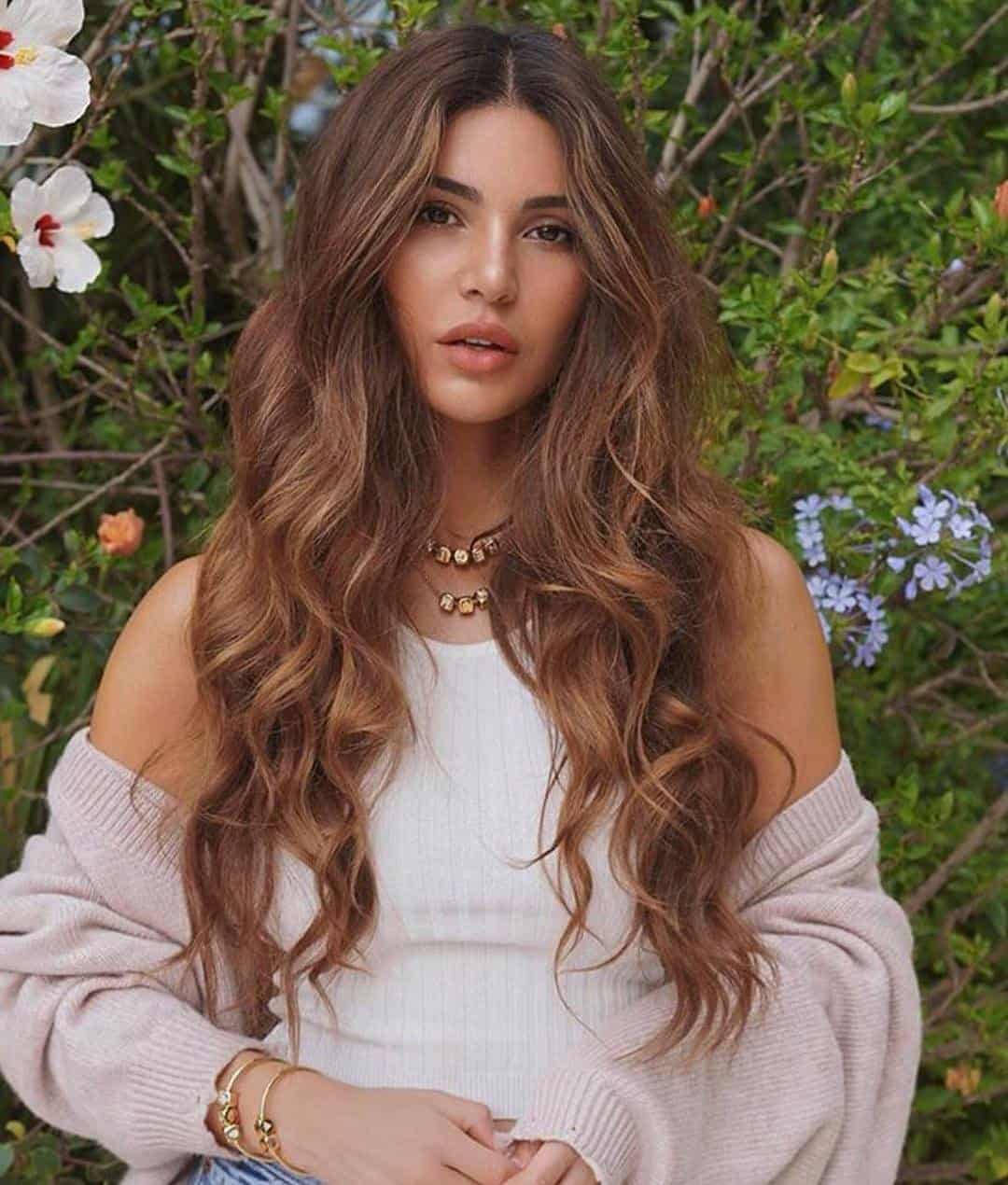 صبغات شعر لون بني غزالي