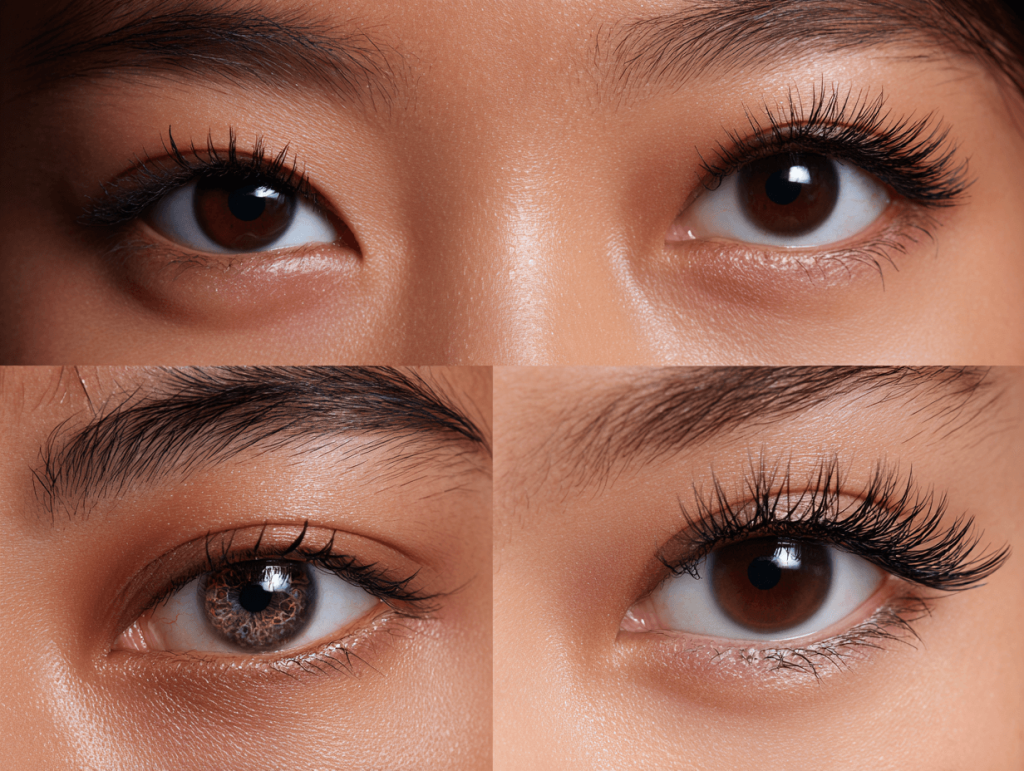 طرق تركيب الرموش حسب شكل العين