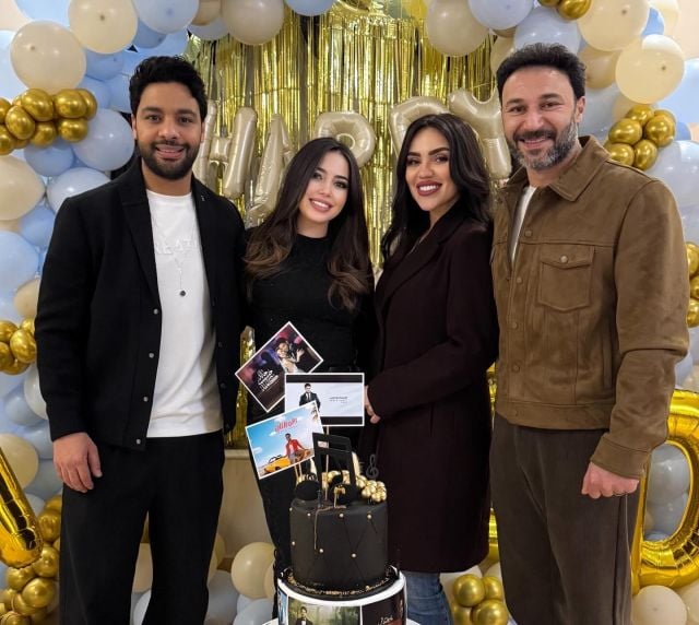 أحمد جمال وفرح الموجي مع مي فاروق ومحمد العمروسي