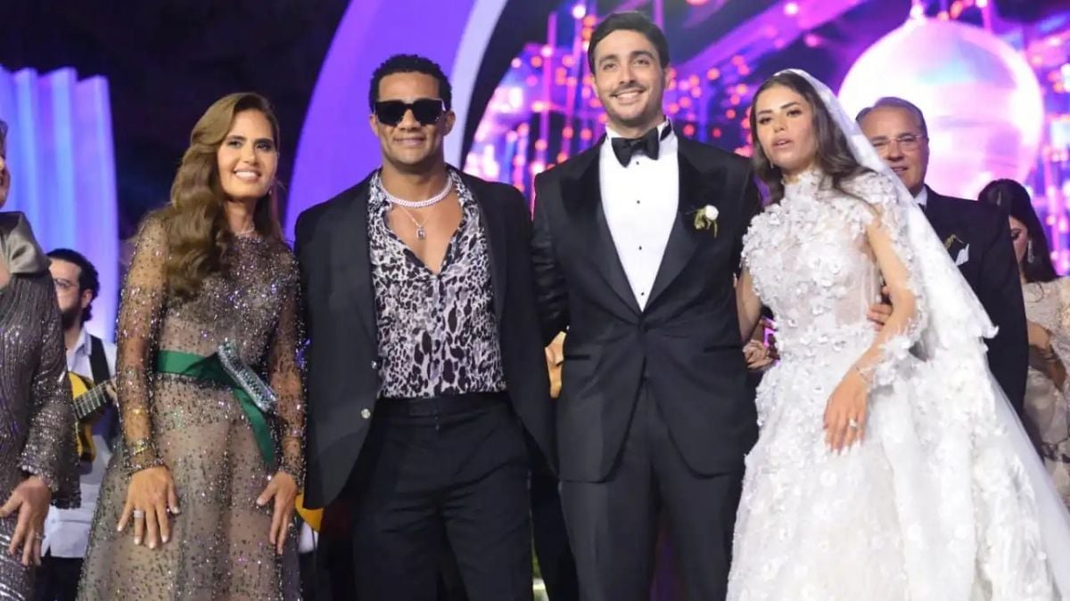 نجوم الفن يحتشدون في حفل زفاف ابنة المنتج محمد السعدي (فيديو)