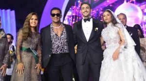 نجوم الفن يحتشدون في حفل زفاف ابنة المنتج محمد السعدي (فيديو)