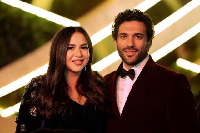 حسن الرداد وإيمي سمير غانم يشعلان مواقع التواصل بفيديو طريف (فيديو)